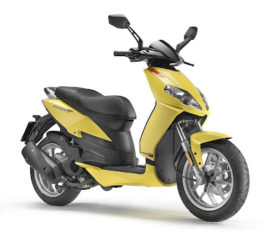 2009 Aprilia Sportcity One 125 yellow