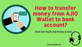How to transfer money from AJIO Wallet to bank account