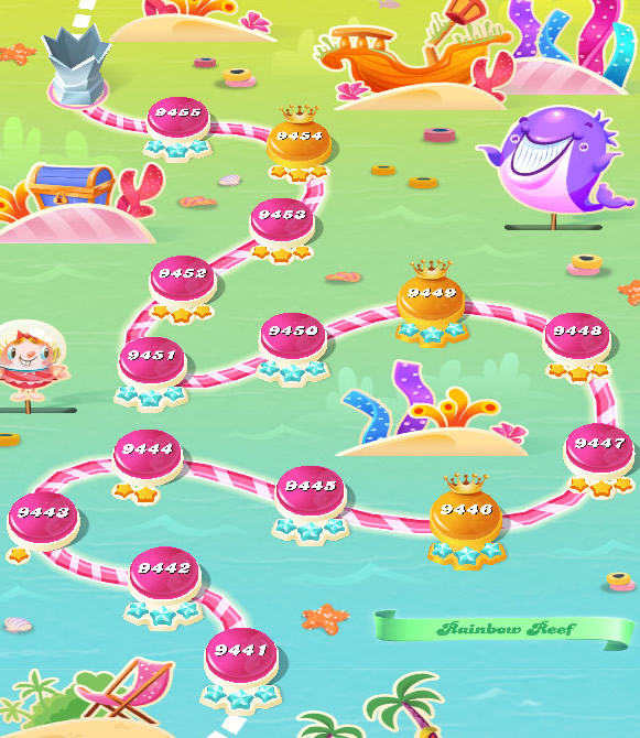 Candy Crush Saga level 9441-9455