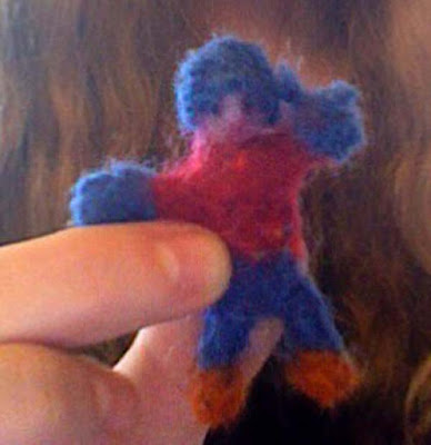 tiny felt man