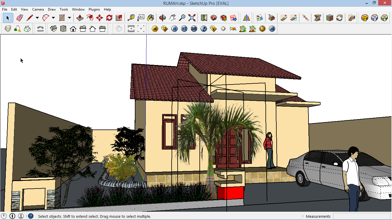 49 Desain Rumah Minimalis File Sketchup