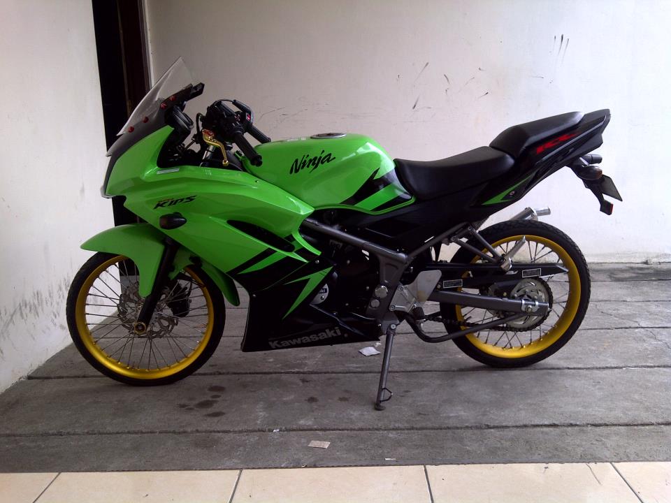 Gambar modifikasi ninja rr mono 150 jari jari drag 