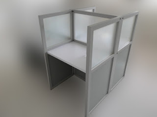 Meja partisi Kantor 2 x 1 + Furniture Semarang ( Cubicle Workstation )