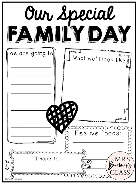 FREE Family Day printable activities to celebrate this February holiday in Canada for Kindergarten and First Grade