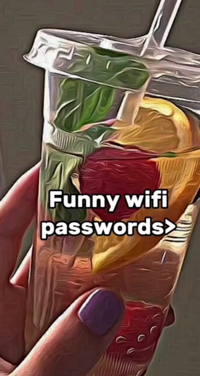 Funny WiFi password>>