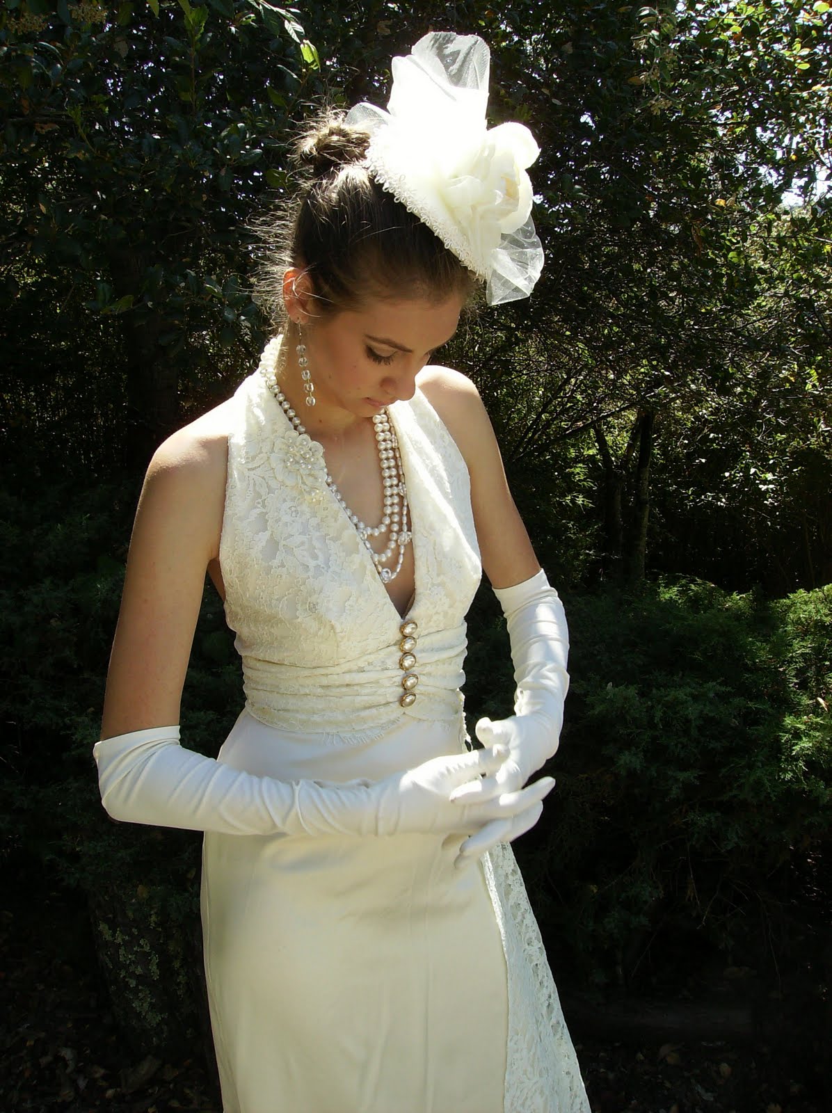 1950s wedding dress