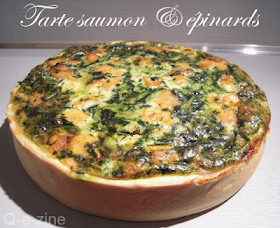 tarte saumon épinards