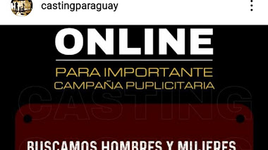 CASTING en PARAGUAY: Se busca para importante campaña publicitaria HOMBRES y MUJERES de 18 a 35 años