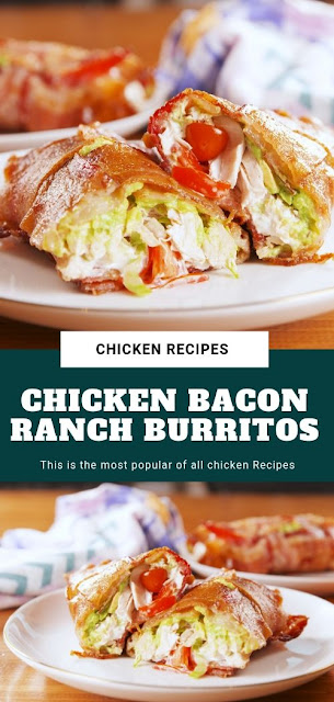 Chicken Bacon Ranch Burritos