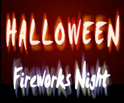 Halloween Fireworks Night Card