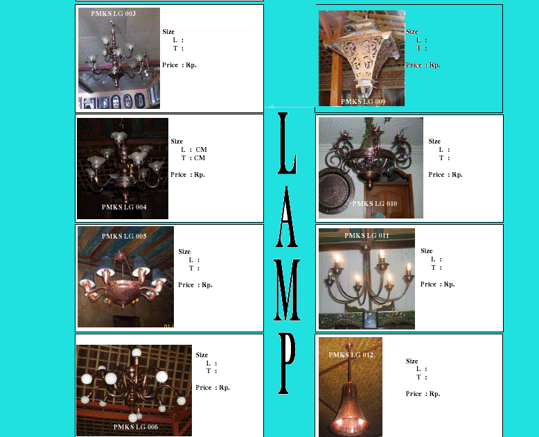 Kerajinan Tembaga Kuningan Aneka LAMPU GANTUNG