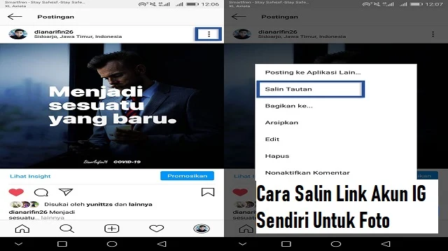 Cara Salin Link Akun IG Sendiri