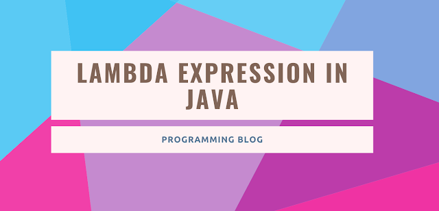 Lambda Expression in Java