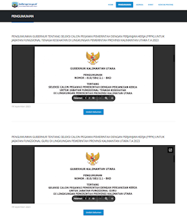 Seleksi Calon PPPK 2023 Provinsi Kalimantan Utara
