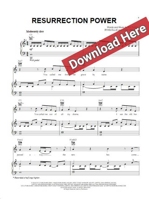 chris tomlin, resurrection power, piano sheet music, notes, chords, download, klaiver noten, keyboard, guitar, tabs, how to play, learn, composition, transpose