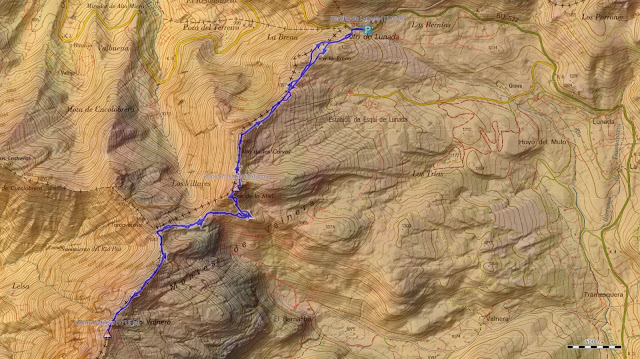 Mapa Ruta Castro Valnera Invernal