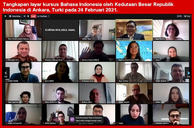Jumlah peminat kelas Bahasa Indonesia di Turki tahun  Peminat Kelas Bahasa Indonesia di Turki Pecahkan Rekor