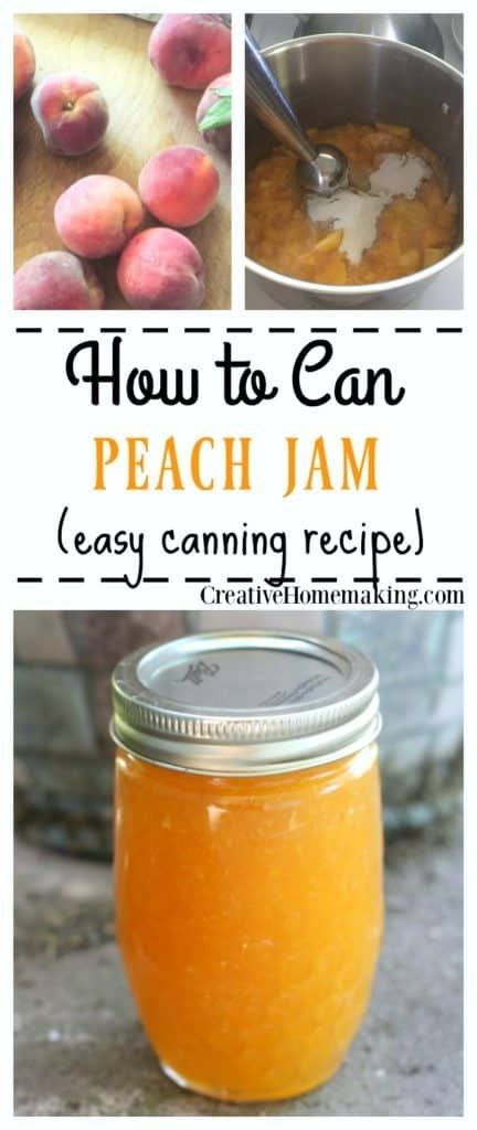 Peach Jam with Powdered Pectin