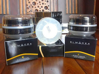 cream pemutih wajah elmadea skin care asli murah 