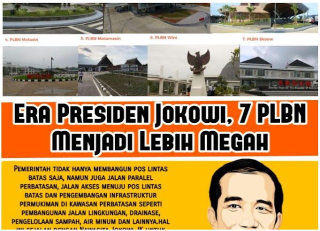 Tujuh PLBN Terbangun Megah Wujud Nyata Nawa Cita Presiden Jokowi