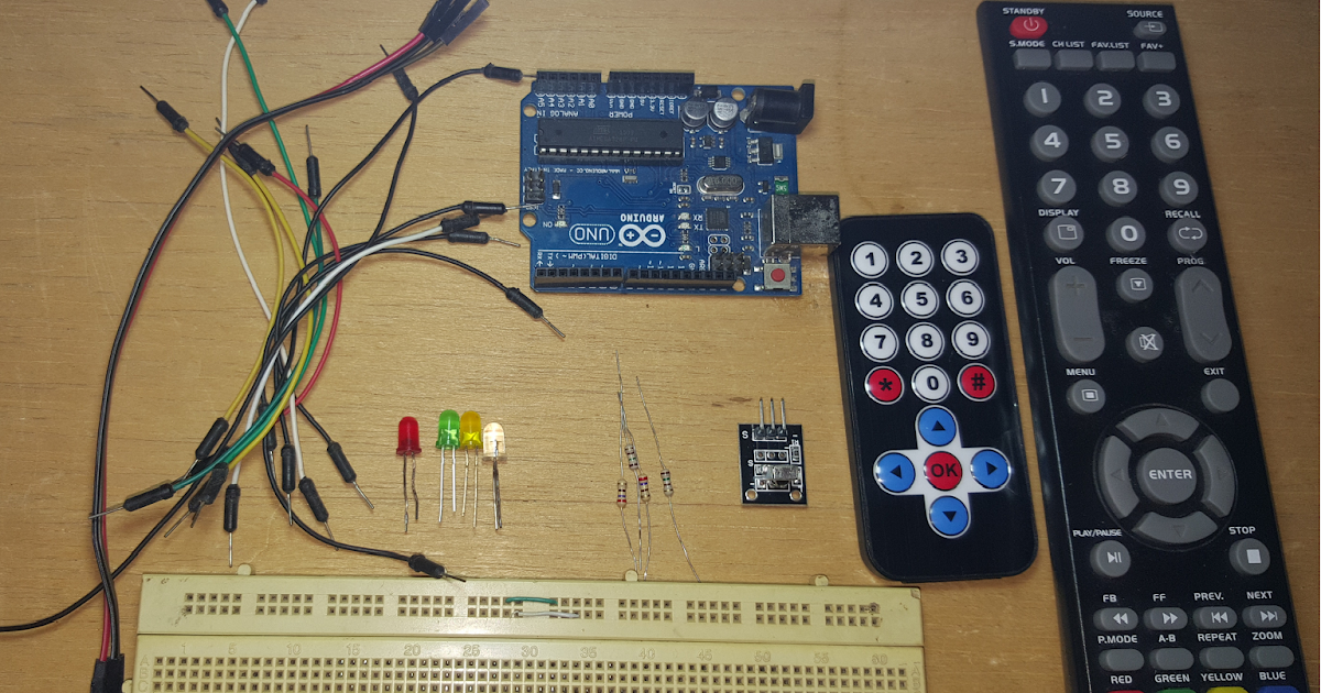 Control LED,s From Infrared (IR) TV Remote Control: