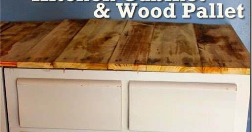 Condo Blues: Recycled Kitchen Cabinet and Wood Pallet 