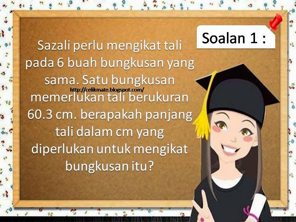 CELIK MATEMATIK: KSSR TAHUN 4 : 8.7 : Penyelesaian Masalah 