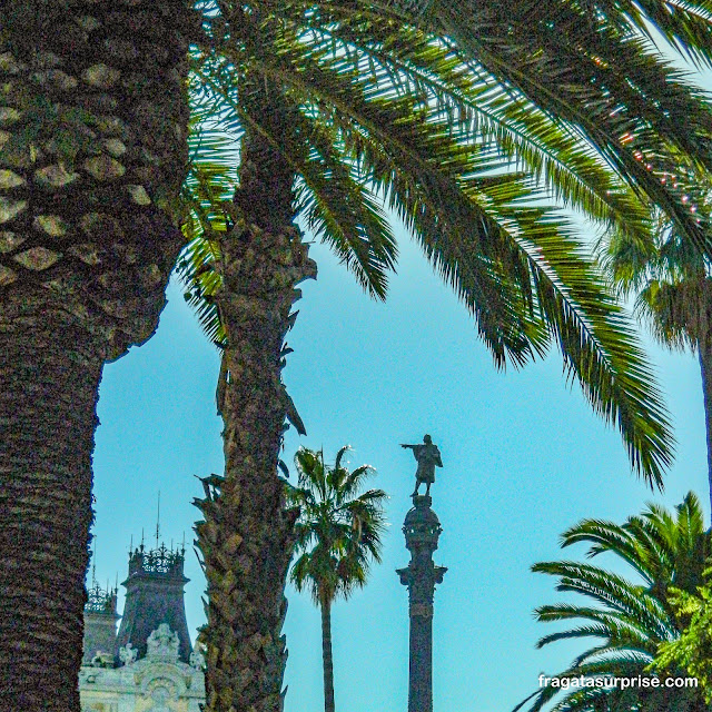 Monumento a Cristóvão Colombo em Barcelona