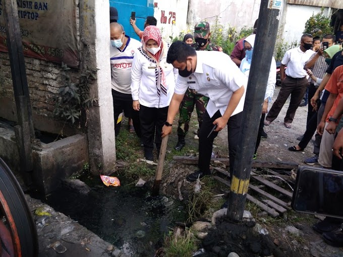 Warga Keluhkan Drainase, Bobby Cek Langsung di Jalan Sunggal