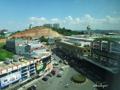 View of Nagoya Hill Mall from room at Nagoya Hill Hotel Batam