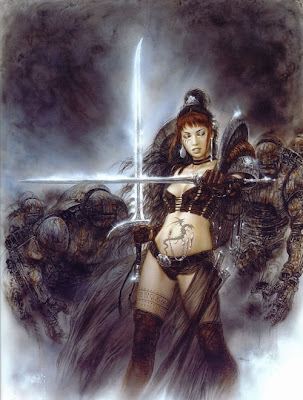 female samurai warrior fantasy women art heavy metal