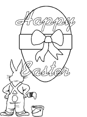 happy easter coloring words. happy easter coloring pages to