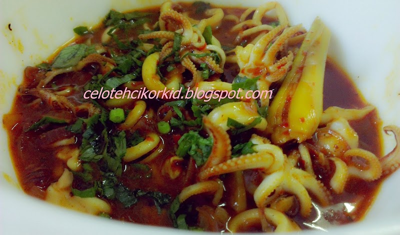 Resepi SOTONG masak SOS TIRAM pedas