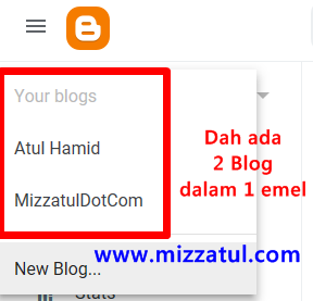 Cara tukar email dan tambah author di blogspot