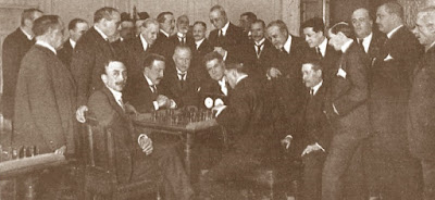 Gran torneo de ajedrez entre los socios del Casino de Madrid y el Círculo de Bellas Artes en 1919