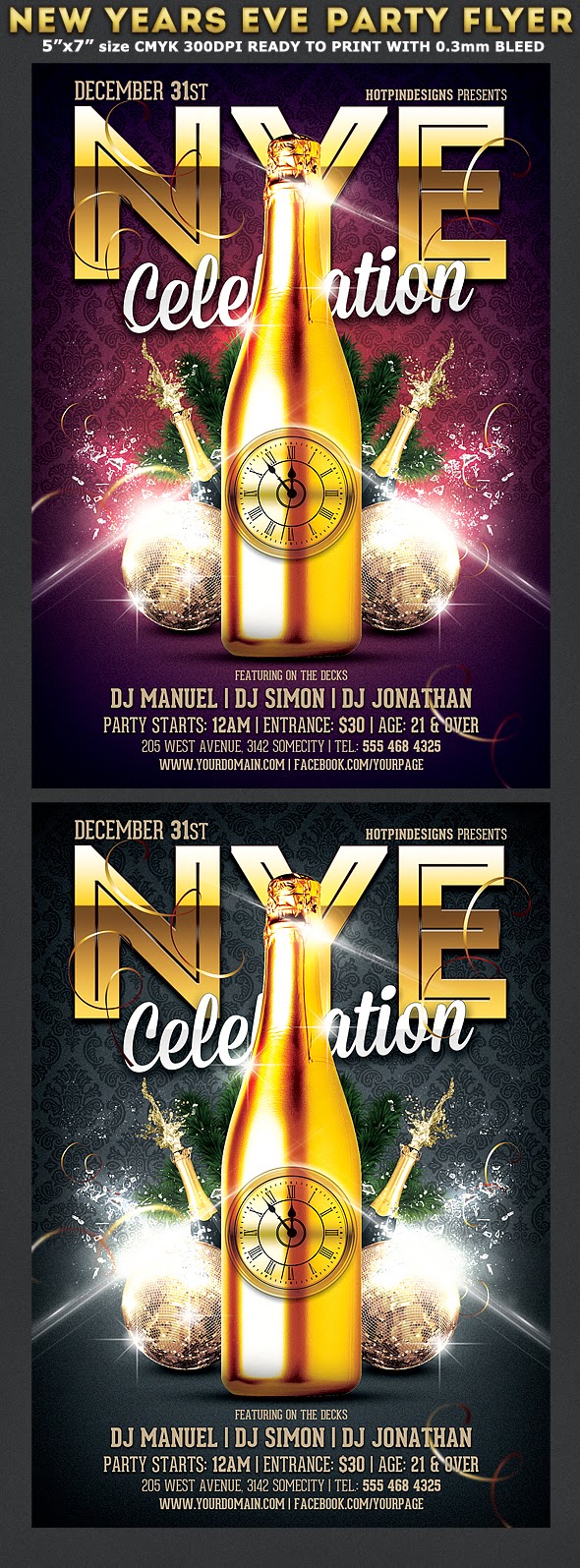  New Years Eve Party Flyer Template