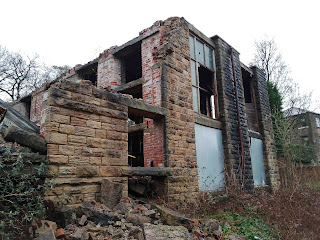 <img src="img_Bailey Mills, New Delph, Manchester Urbex.jpg" alt="Image of old front of mill another angle">