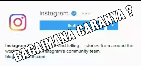 Cara Verifikasi Instagram