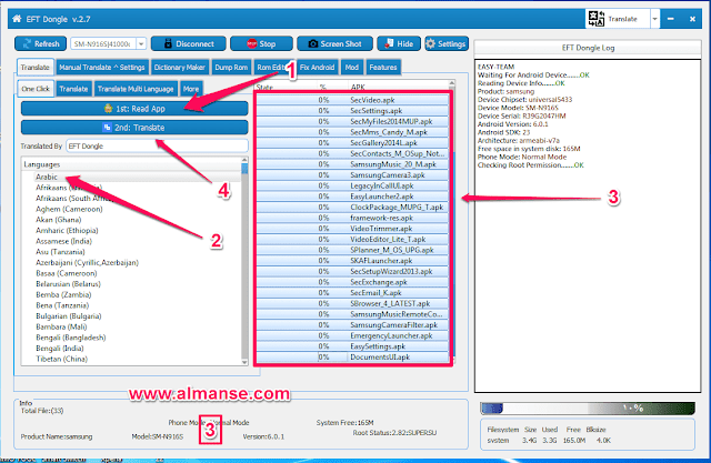 Arabize Android phones using the EFT Dongle