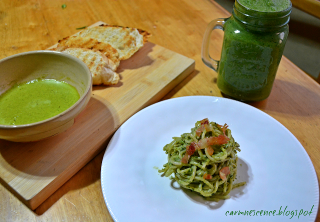 healthy food, healthy lifestyle, Spinach and pesto pasta