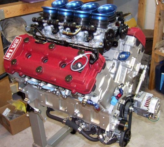 His V8 the H1V8 3litre is a 32 valve unit weighing less than most 4