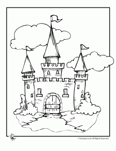 disney castle coloring pages ideas
