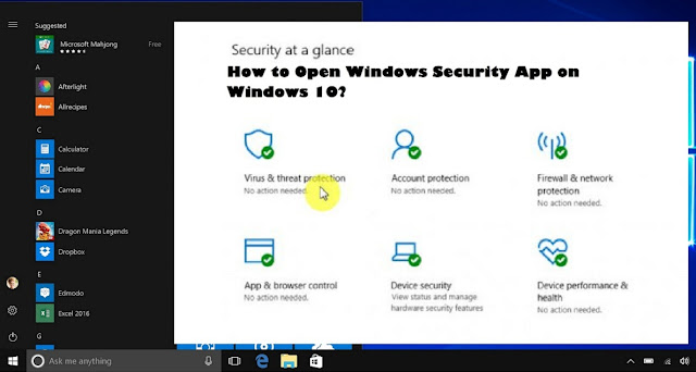 How to Open Windows Security App on Windows 10?