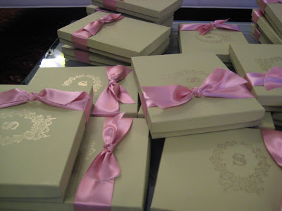 Our finished invitation boxes If the Sheraton ever needs gift boxes 