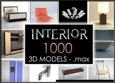 1000 interior models – free 3d max download