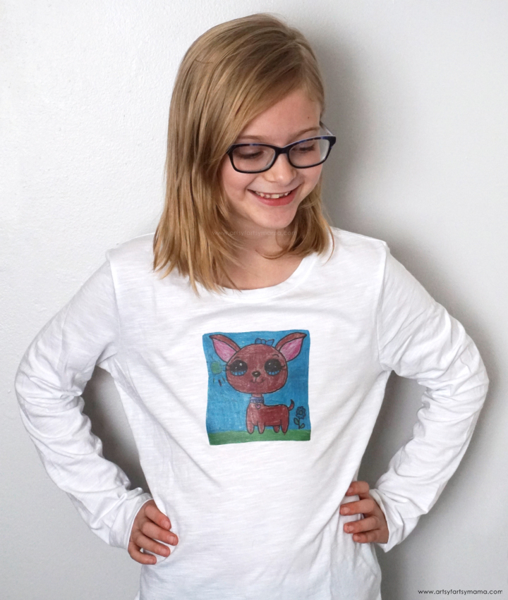 Kids Drawing T-Shirt Transfer