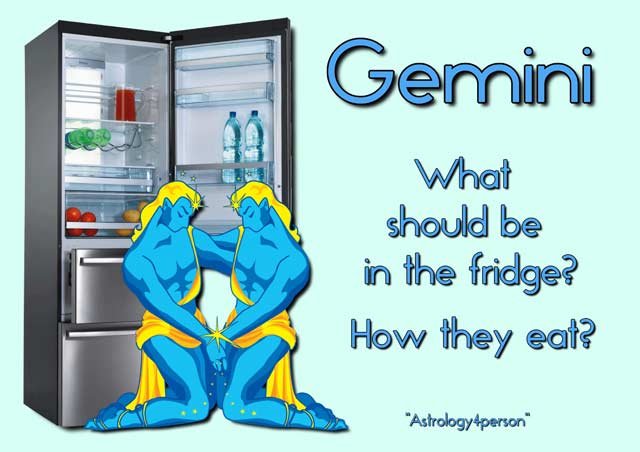 What Gemini should have in the refrigerator