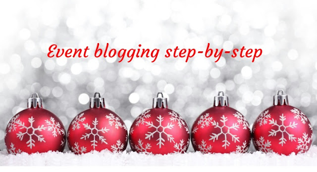 Event blogging, step by step, blogging