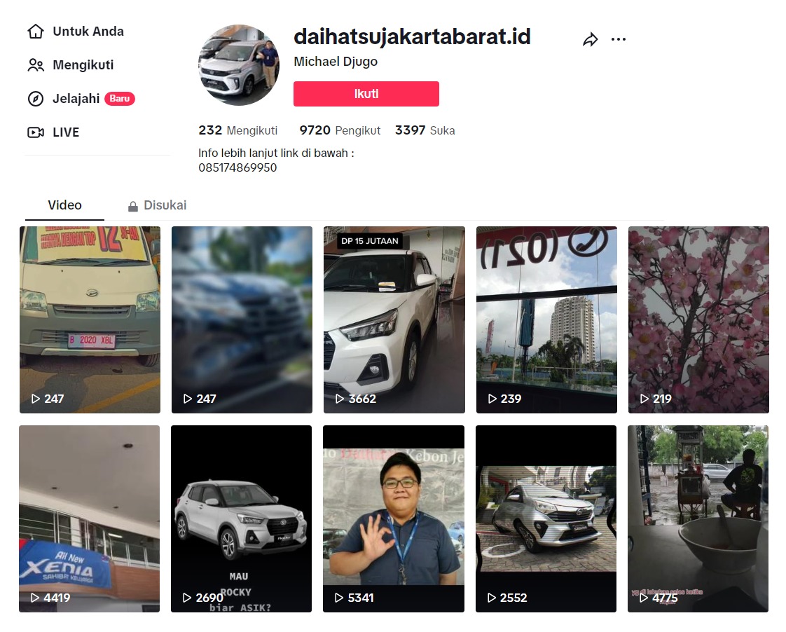 Daihatsu Grogol Tiktok