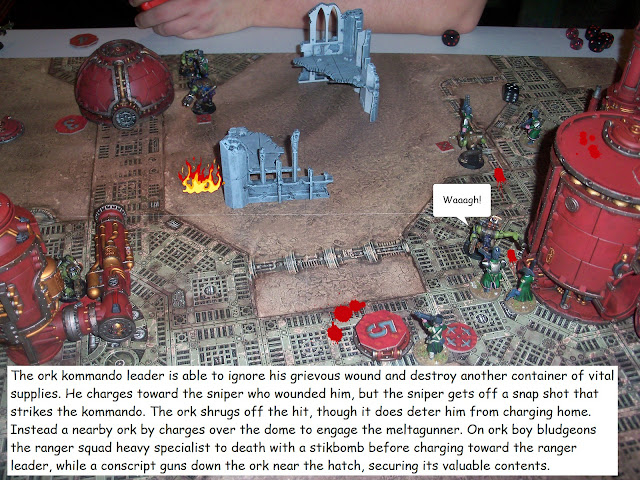 Warhammer 40k Kill Team Astra Militarum Ork battle report